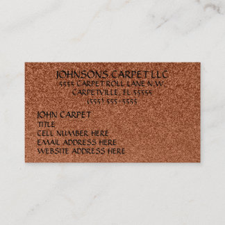 カーペット設置会社 名刺