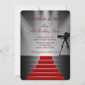 カーペット誕生パーティーの招待状 招待状 (正面)