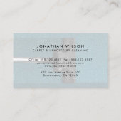 カーペット&内装プロフェッショナル清掃サービス 名刺 (裏面)