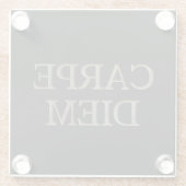 カーペディエムブラックグラスコースター ガラスコースター (裏面)