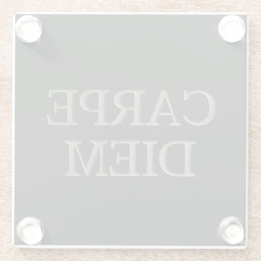 カーペディエムブラックグラスコースター ガラスコースター (裏面)