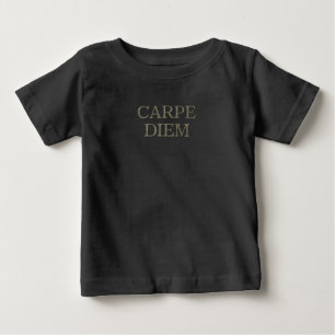 カーペディエムベビーブラックシャツ ベビーTシャツ