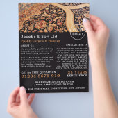 カーペパターン(の模様が)あるット、カーペット層、フィッター広告ズ チラシ (手)