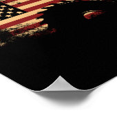 カーペンターウッドワーキングアメリカ国旗のヴィンテージ ポスター (角)