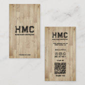 カーペンターウッド建築ハウスビルダー 名刺 (正面/裏面)