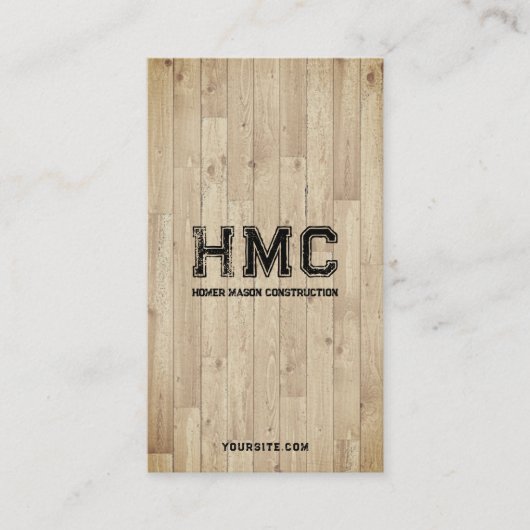 カーペンターウッド建築ハウスビルダー 名刺 (正面)