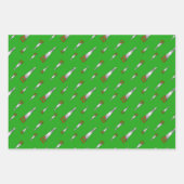 カーペンターズソーハンドメイドおもしろいグリーン ラッピングペーパーシート (正面2)