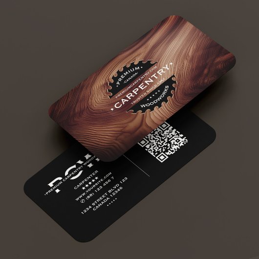 カーペンターソウウッドワーク建築ウッドモダン 名刺