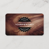 カーペンターソウウッドワーク建築ウッドモダン 名刺 (正面)