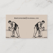 カーペンターハクールンディマンプリント 名刺 (裏面)