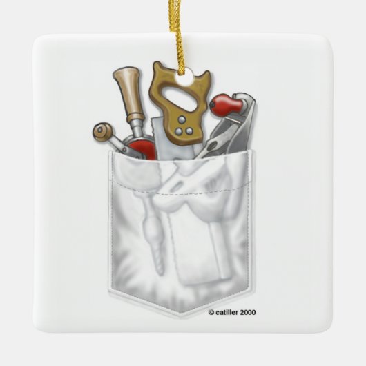 カーペンターポケットオーナメント セラミックオーナメント (正面)