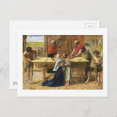 カーペンター父のショップのキリスト ポストカード (正面/裏面)