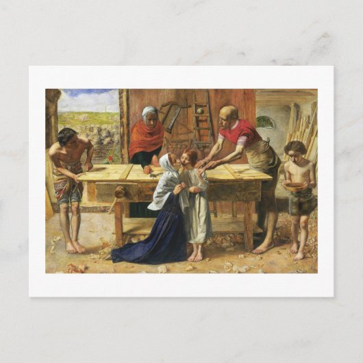 カーペンター父のショップのキリスト ポストカード (正面)