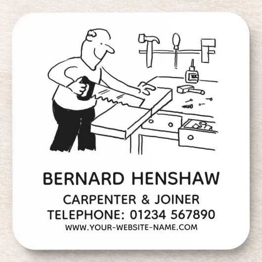 カーペンター&ジョイナー飲料用コースター コースター (正面)