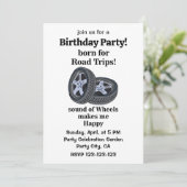 カーホイールタイヤ技術者誕生日 招待状 (スタンド正面)