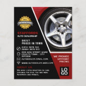 カーホイールデザイン、オートディーラー広告ズ チラシ (正面)