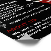 カーホイールデザイン、オートディーラー広告ズ ポスター (角)