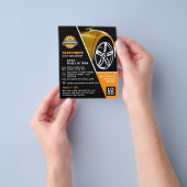 カーホイール、自動ディーラー広告ズ チラシ (手)