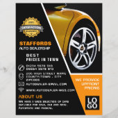 カーホイール、自動ディーラー広告ズ チラシ (正面)