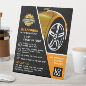 カーホイール、自動ディーラー広告ズ 台座サイン (インサイチュ)