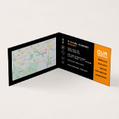 カーホイール、自動整備士と修理、詳細 名刺 (内部)