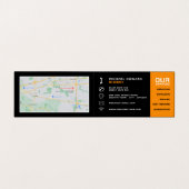 カーホイール、自動整備士と修理、詳細 名刺 (内部フラット)