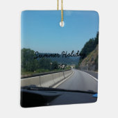 カーホリデーマウンテンズヨーロッパオーストリア写真 セラミックオーナメント (右)
