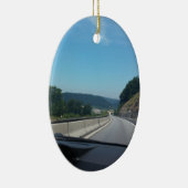 カーホリデーマウンテンズヨーロッパオーストリア写真 セラミックオーナメント (右)
