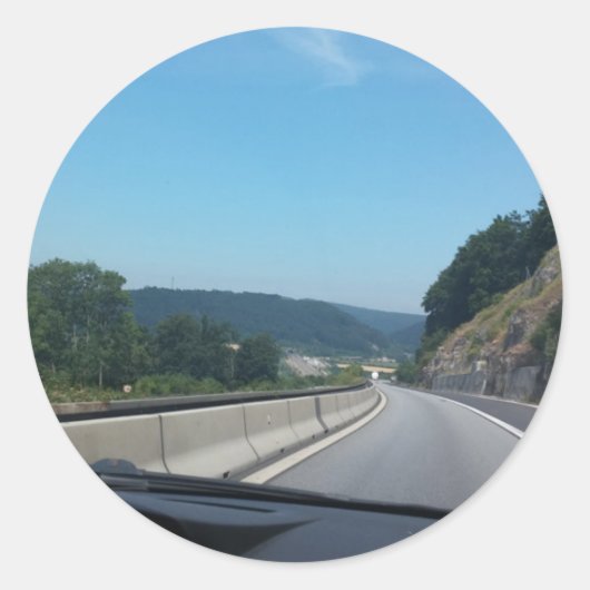 カーホリデーマウンテンズヨーロッパオーストリア写真 ラウンドシール (正面)