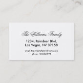 カーホリデーマウンテンズヨーロッパオーストリア写真 名刺 (裏面)