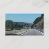 カーホリデーマウンテンズヨーロッパオーストリア写真 名刺 (正面)