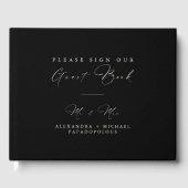 カーボエレガントロミニマルク結婚のゲストブック ゲストブック (正面)