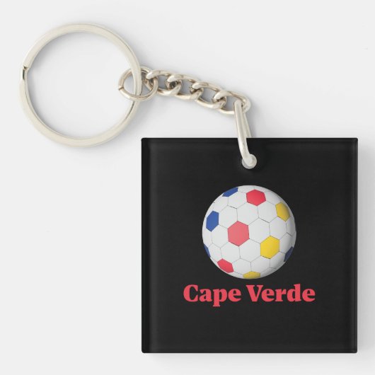 カーボベルデのサッカー キーホルダー (正面)