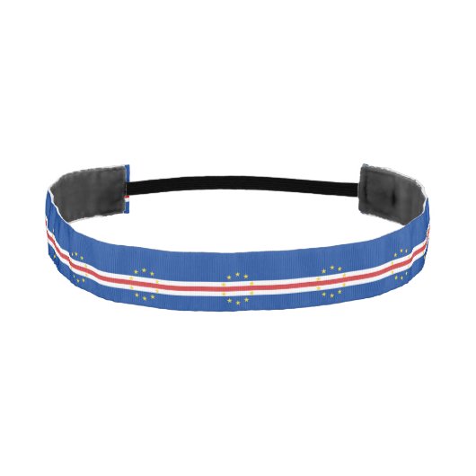 カーボベルデの国旗 アスレチックヘッドバンド (正面)