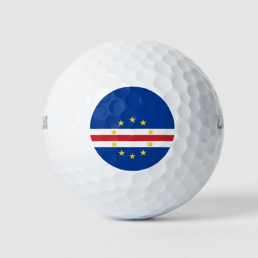 カーボベルデの国旗 ゴルフボール (正面)