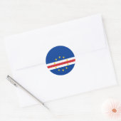 カーボベルデの国旗 ラウンドシール (封筒)