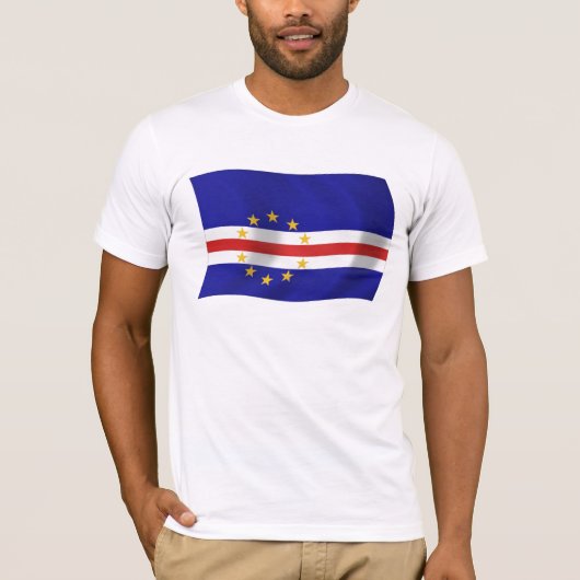 カーボベルデの旗のTシャツ Tシャツ (正面)