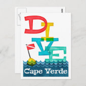 カーボベルデダイブ – スカラフルクバ ポストカード (正面/裏面)