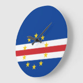 カーボベルデフラグアクリル壁時計 ラージ壁時計 (傾斜)