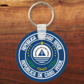 カーボベルデラウンドエンブレム キーホルダー (正面)