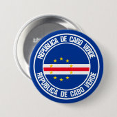 カーボベルデラウンドエンブレム 缶バッジ (正面&裏面)