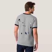 カーボベルデ共和国の岬のVerdeanの地図が付いている粋なピースサイン Tシャツ (裏面フル)