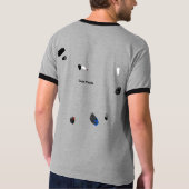 カーボベルデ共和国の岬のVerdeanの地図が付いている粋なピースサイン Tシャツ (裏面)