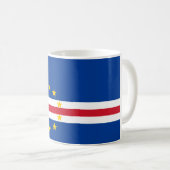 カーボベルデ共和国の旗 コーヒーマグカップ (正面右)