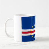 カーボベルデ共和国の旗 コーヒーマグカップ (左)