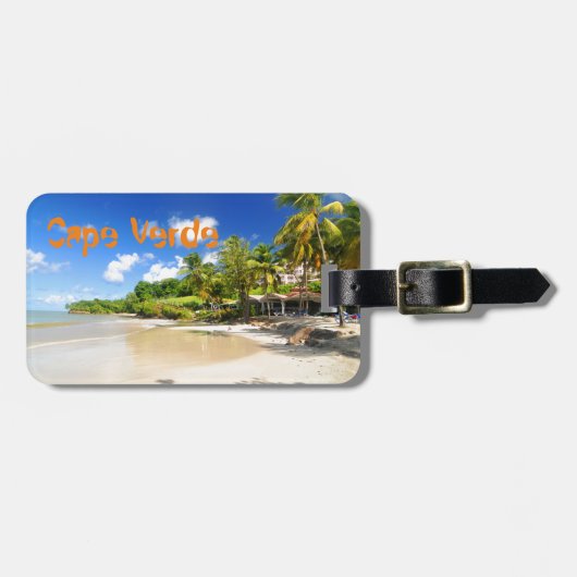 カーボベルデ共和国の熱帯島 ラゲッジタグ (正面横)