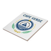 カーボベルデ共和国の紋章付き外衣 タイル (側面)