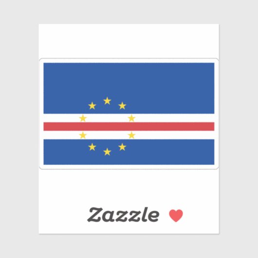 カーボベルデ共和国国旗(カーボベルデ) シール (シート)