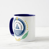 カーボベルデ共和国* -旗および頂上が付いているマグ マグカップ (正面左)