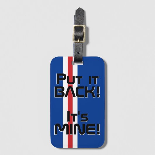 カーボベルデ国旗おもしろい国 ラゲッジタグ (正面縦)